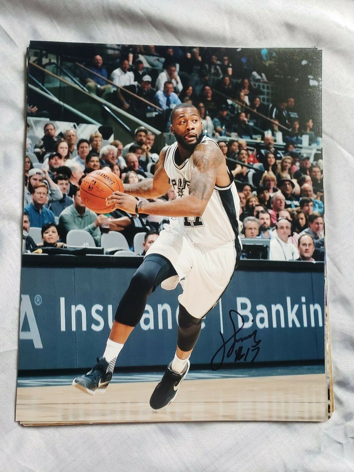 JONATHON SIMMONS SAN ANTONIO SPURS SIGNED AUTOGRAPHED 8x10 Photo Poster painting COA BASKETBALL