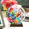 DIY Special Shape Flowers Butterfly Diamond Painting Spinning Calendar Kit