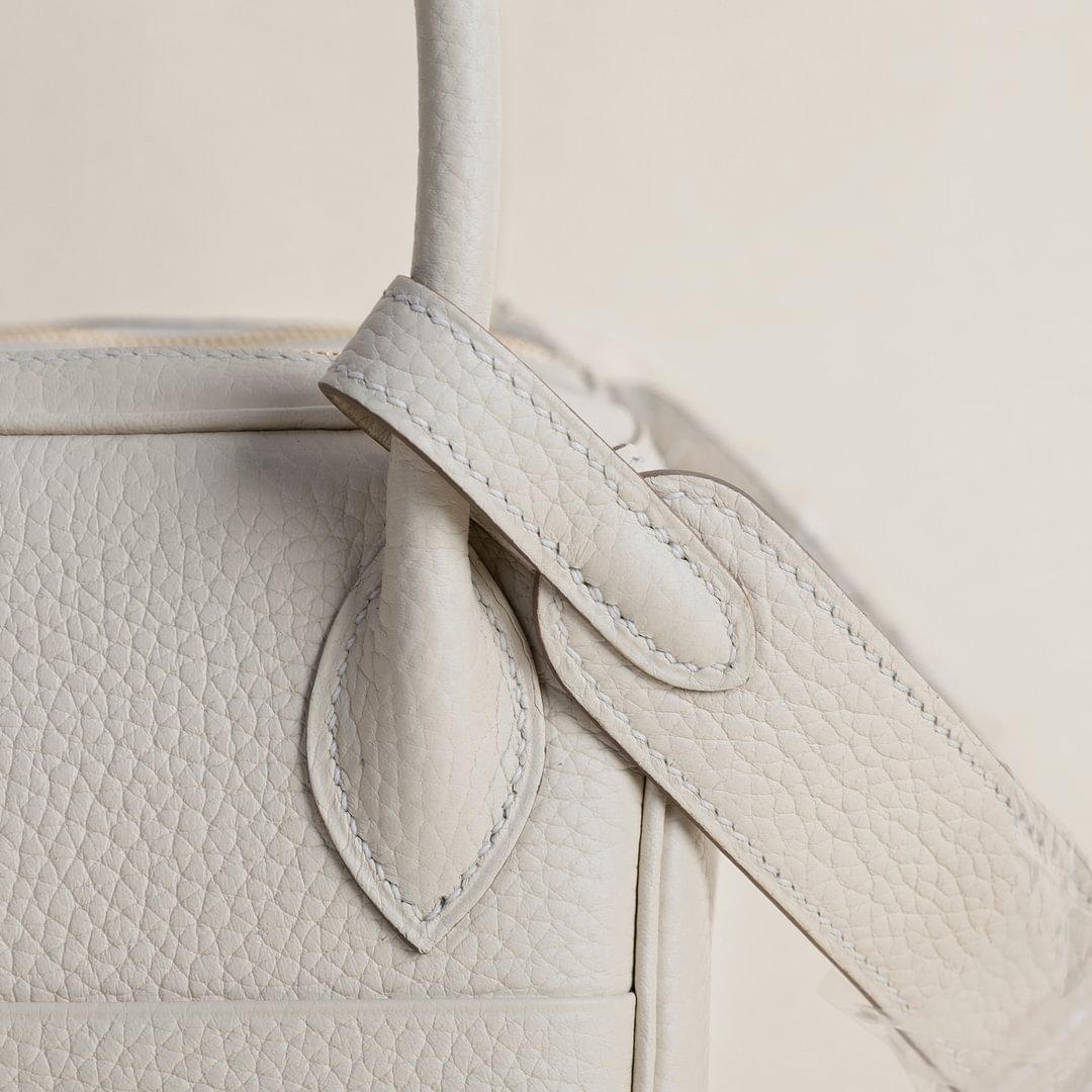 Lindy 26cm Clemence leather CC10 craie GHW