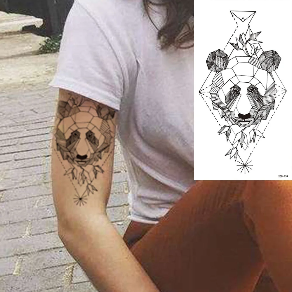 Waterproof Temporary Tattoo Sticker Snake Dragon Rose Flower Flash Tattoos Eagle Skull Body Art Arm Fake Sleeve Tatoo Women Men