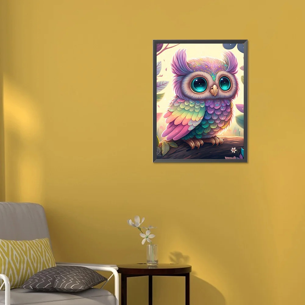 Diamond Painting - Full Round Drill - Owl(30*40cm)
