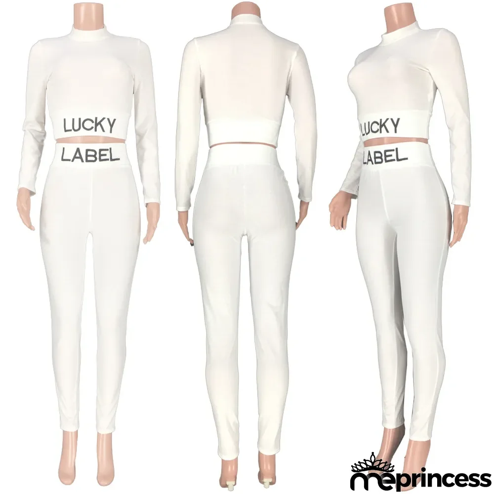 LUCKY LABEL Embroidery Long Sleeve 2 Piece Sets