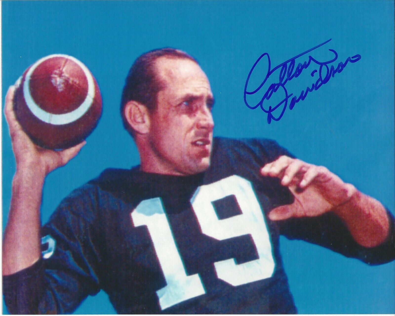 Cotton Davidson autographed 8x10 Oakland Raiders Color#1