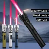 Lightsaber red flame flamethrower, 360° use metal outdoor windproof turbine torch jet lighter