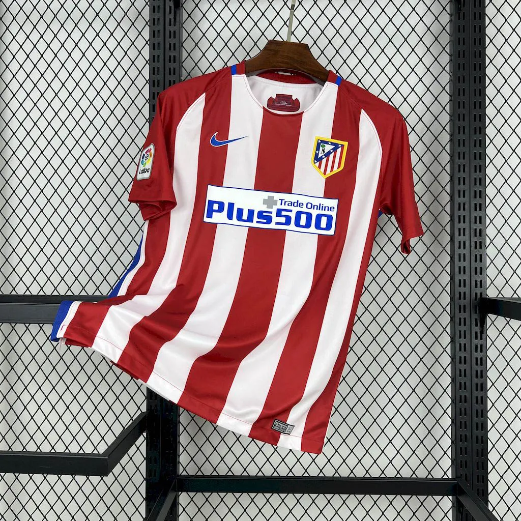 2016-2017 Retro Atletico Madrid Home Football Shirt 1:1 Thai Quality- Maxi Kits
