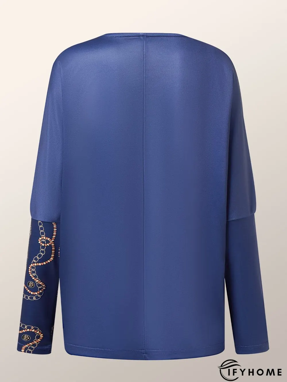 Abstract Urban Long Sleeve Loosen Blouse | IFYHOME