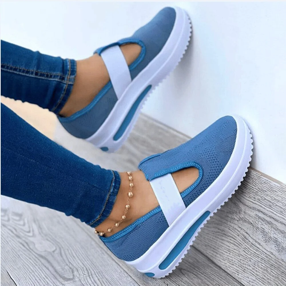 Qengg 2022 Women's Vulcanized Shoes Spring and Summer New Single Shoes Women's Sports Style Thick Bottom Single Shoes Women