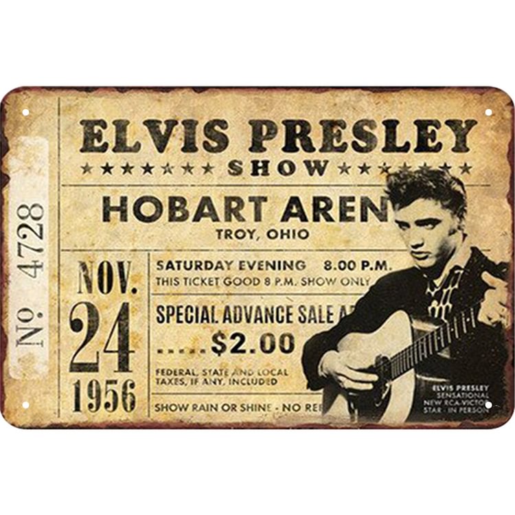 【Multi Size】Elvis Presley - Vintage Tin Signs