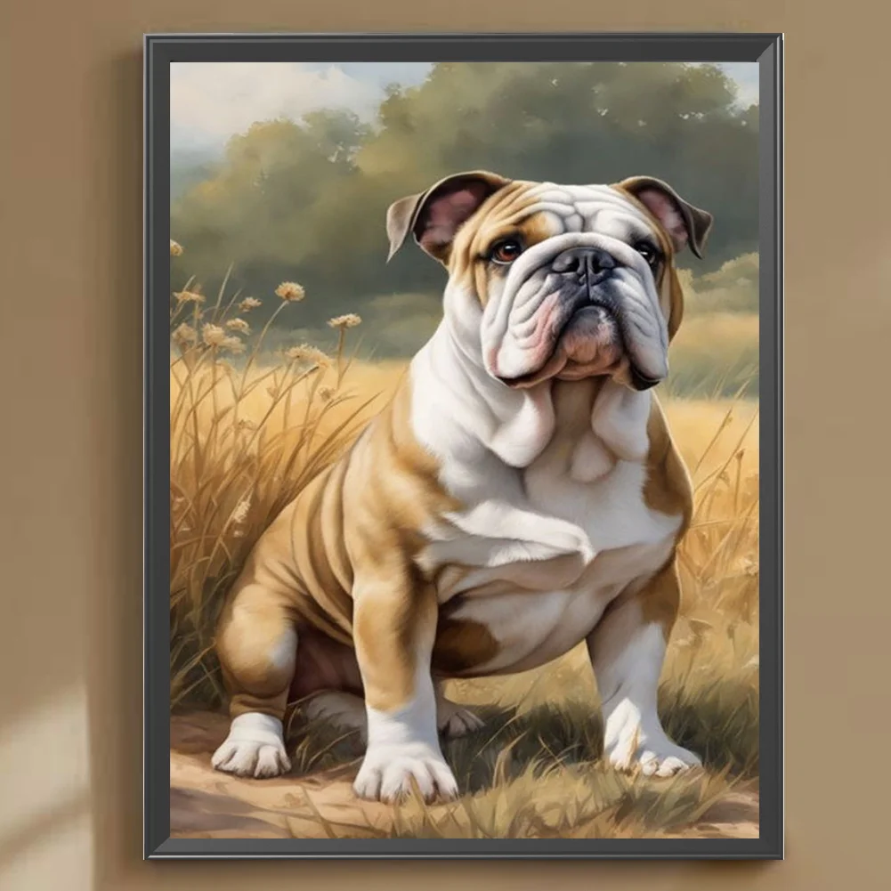 Diamond Painting - Full Round Drill - Puppy(Canvas|30*40cm)