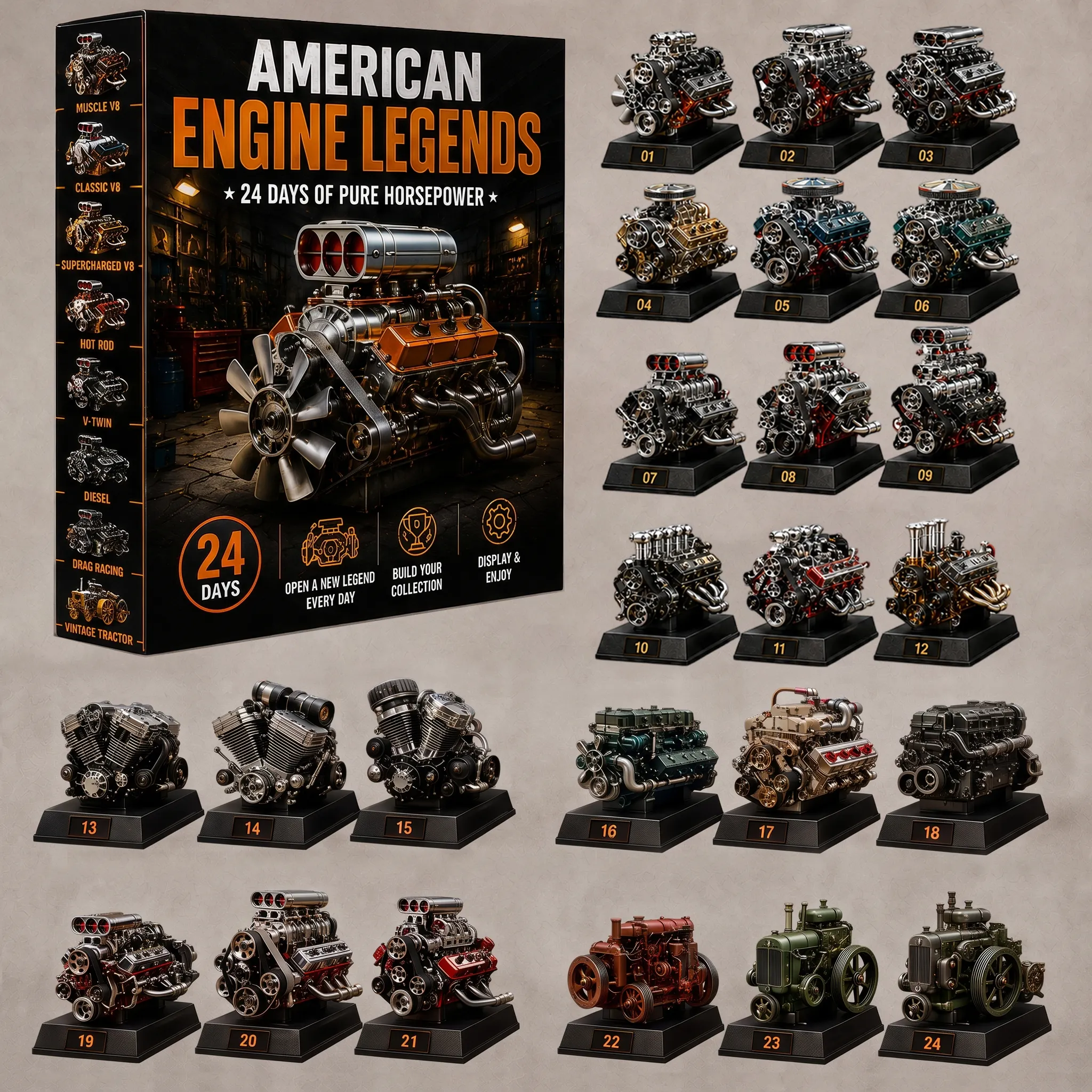 24 Days of Horsepower American Engine Legends Advent Calendar