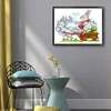 Bunny Easter - 14CT Stamped Cross Stitch 18*15cm/7.09*5.91in(Brand)