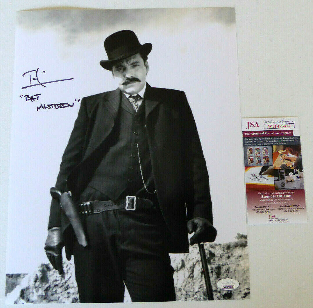 Tom Sizemore Signed 11x14 Photo Poster painting Auto, Wyatt Earp, Bat Masterson, JSA Witness COA