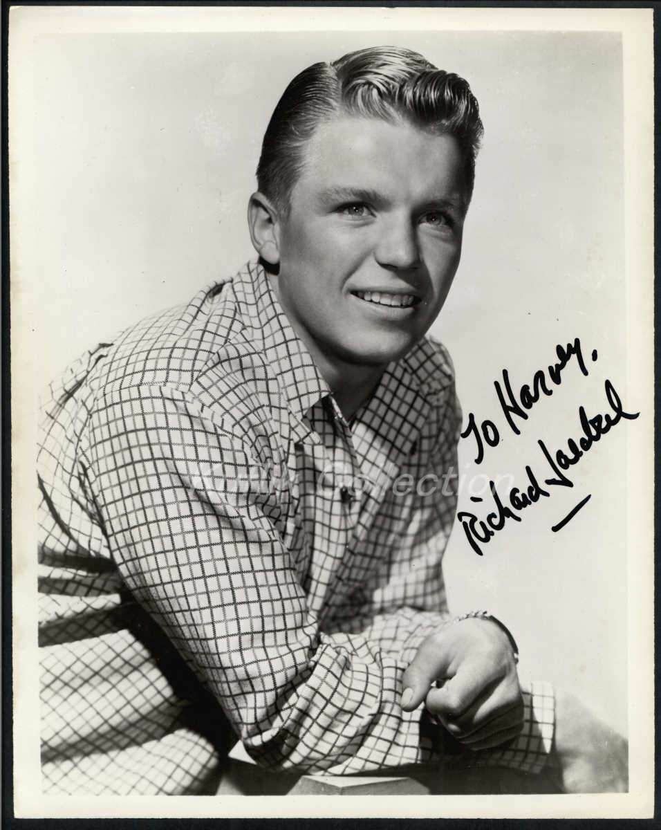 Richard Jaeckel - Signed Vintage Celebrity Autograph Photo Poster painting