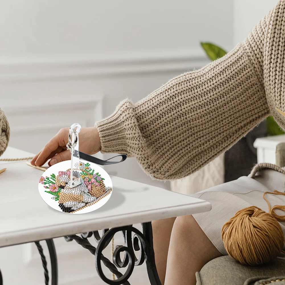 DIY 5D Diamond Painting Kit Wrist Yarn Holder Diamond Art Yarn Holder (Dog)