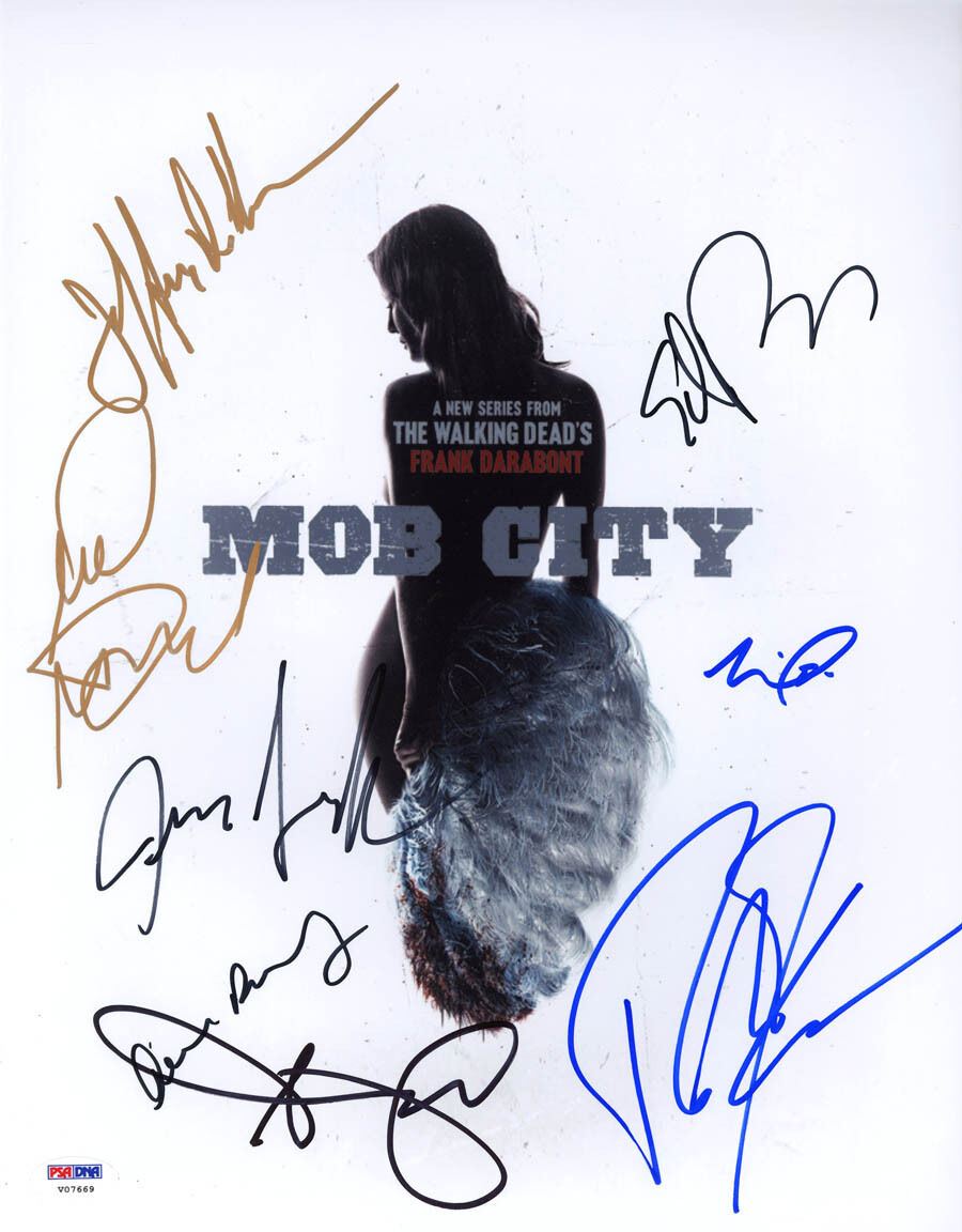 CAST MULTI SIGNED 11x14 Photo Poster painting Mob City + 8 FULL LETTER PSA/DNA AUTOGRAPHED