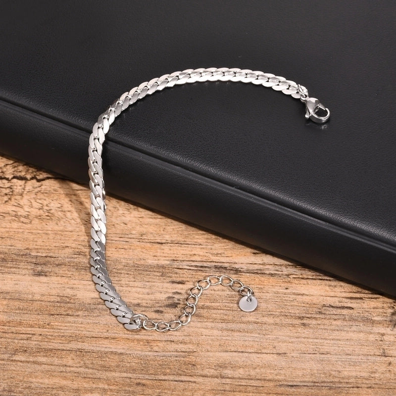 Minimalist Solid Color 201 Stainless Steel Men’s Bracelets