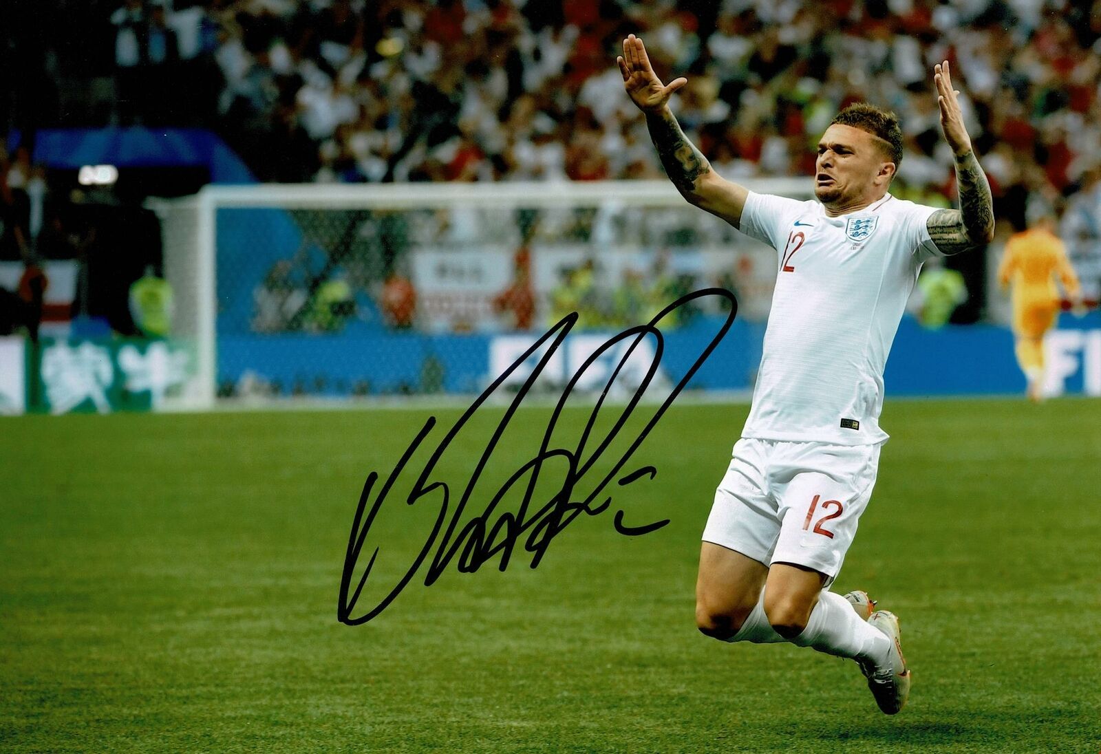 Kieran Trippier Signed 12X8 Photo Poster painting Newcastle & England AFTAL COA (1718)