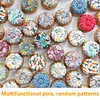Pumpkin Shaped Magnetic Needle Pin Cushion Holder DIY Craft Random Pattern