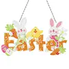 5D DIY Special Shaped Diamond Painting Easter Egg Bunny Festival Hanging With Lamp String Kit