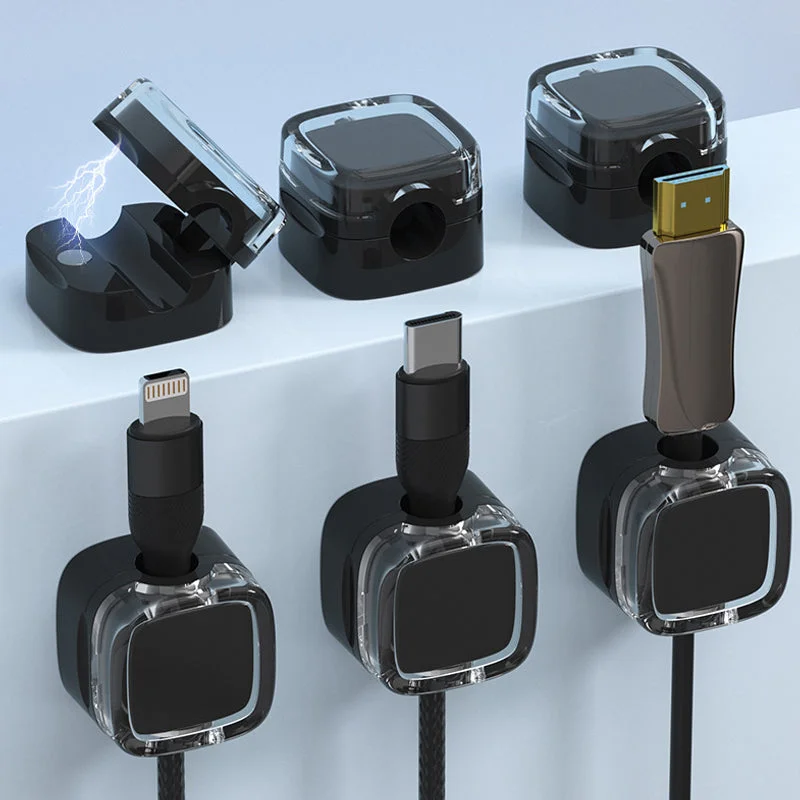 6 Pack Magnetic Cord Organizer Holder