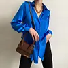 Gioiacombo&trade; Nuova camicia elegante a maniche lunghe da donna senior