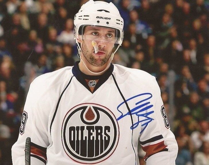 Sam Gagner signed Edmonton Oilers 8x10 Photo Poster painting autographed 3