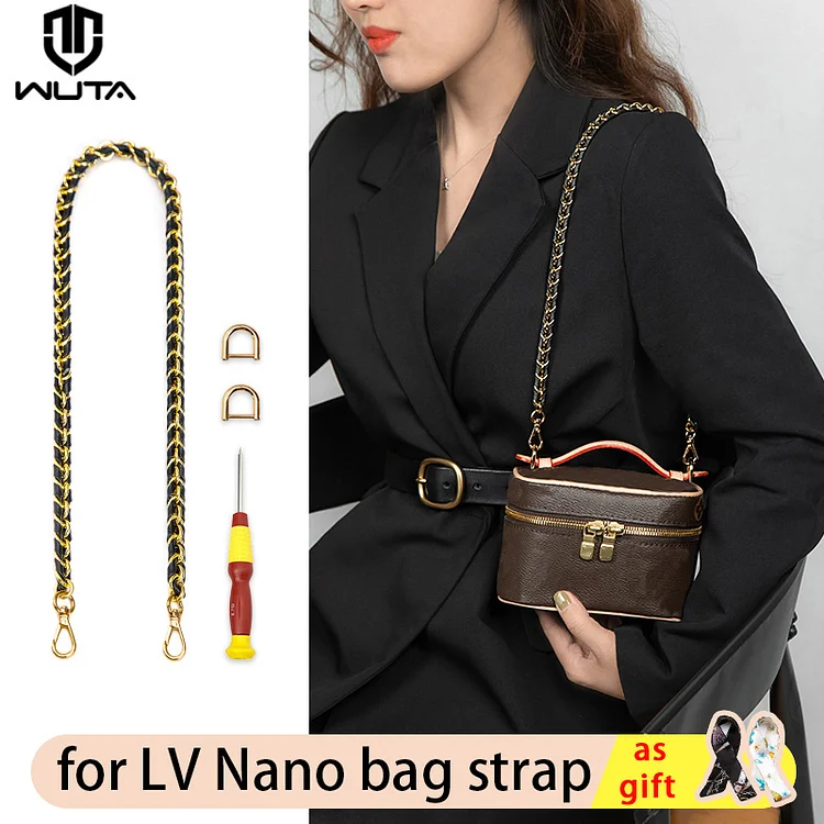 110cm Purse Chain Strap for Lu Nice Nano Crossbody Handbag Chains(With Tools)