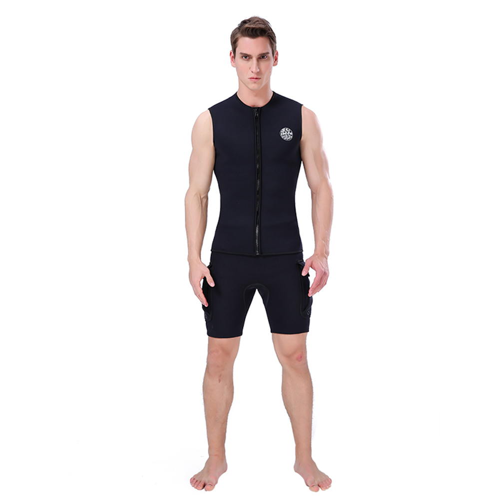 

3mm Neoprene Wetsuit Vest Top Men Diving Snorkeling Sleeveless Jacket, 501 Original