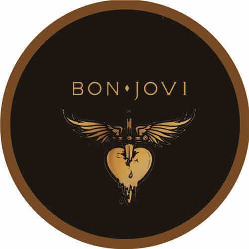 Bon jovi - enseignes en étain de forme ronde/enseignes en bois - 30*30cm