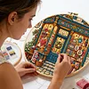 Stamped Cross Stitch Kit for Adults Cozy Needlework Store 11CT 45x45cm tapestrymarket