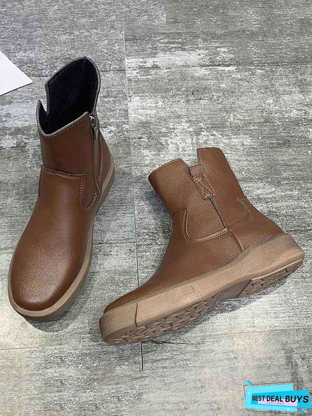 Vintage Leather Ankle Boots