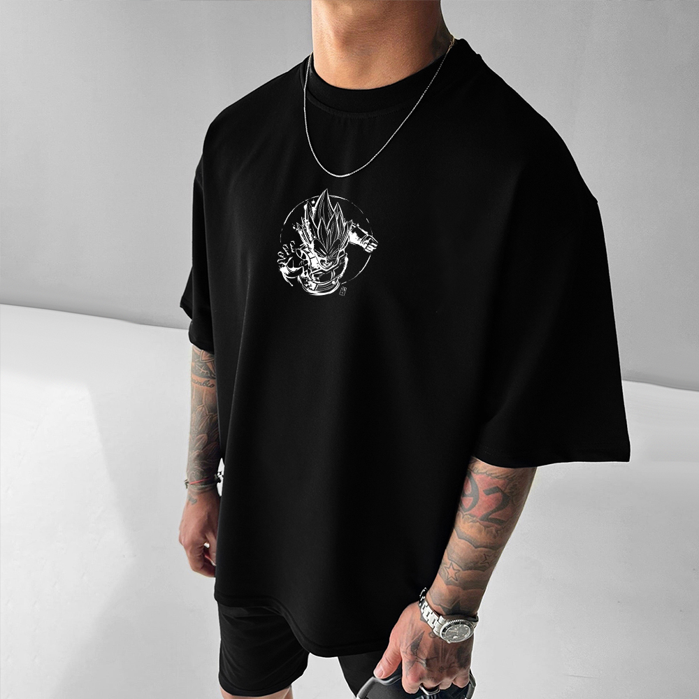 Unisex Oversized Dragon Ball Print T-Shirt