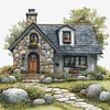 Cabin-11CT Stamped Cross Stitch 40*40cm/15.75*15.75in