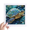 Tortue de mer - peinture diamant de forme spéciale - 15*15cm
