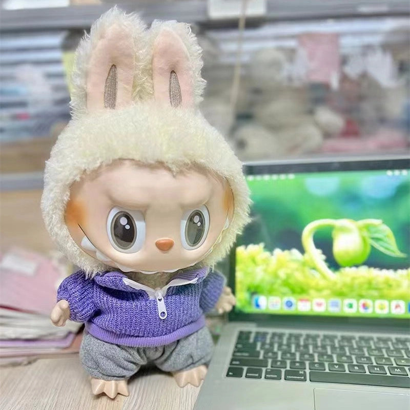 38cm Cloth Cloth Vinyl Doll Clothes Suit Two-piece Coat T-shirt Cute Dress