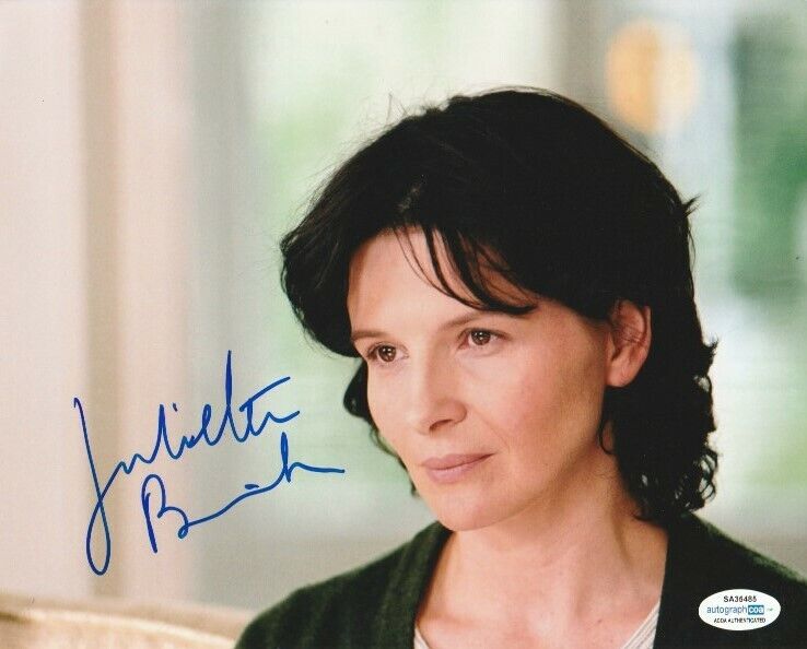 BEAUTIFUL JULIETTE BINOCHE SIGNED 8x10 Photo Poster painting! ENGLISH PATIENT CHOCOLAT ACOA COA