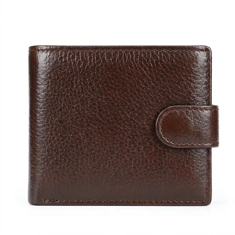 Vintage Top-Grain Leather Bi-Fold Wallet &ndash; Classic Design, Ample Storage