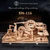 Advanced Building Blocks Wooden Track Maze, DIY 3D Children Boy Girl Race Game Big Bricks Toys Gifts Lovers
