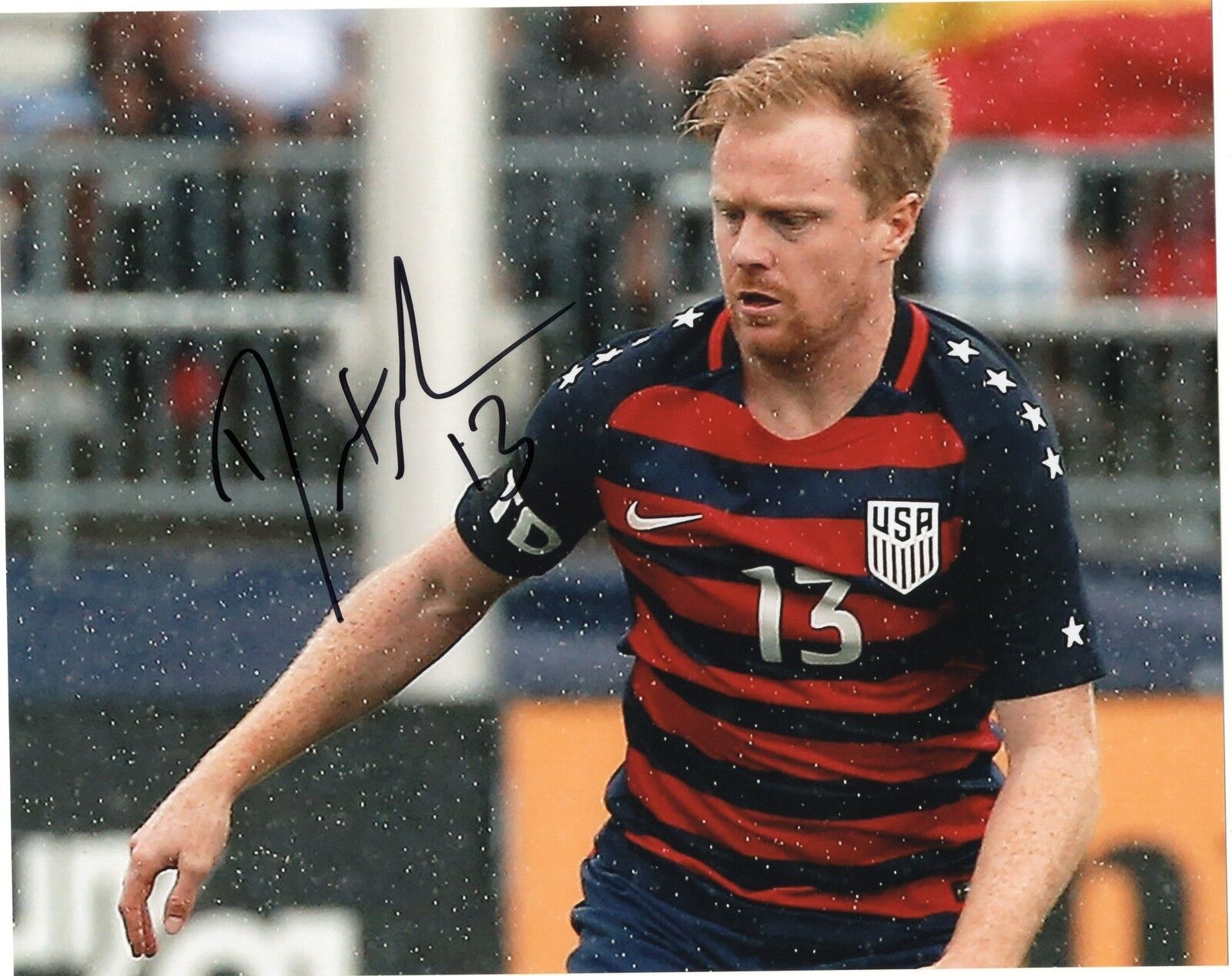 Dax McCarty signed 8x10 Photo Poster painting w/COA Chicago Fire MLS USA Soccer