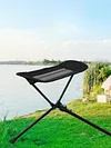 Folding Moon Chairs Footrest Telescopic Leg Rest Camping Chair Kit for Outdoor
