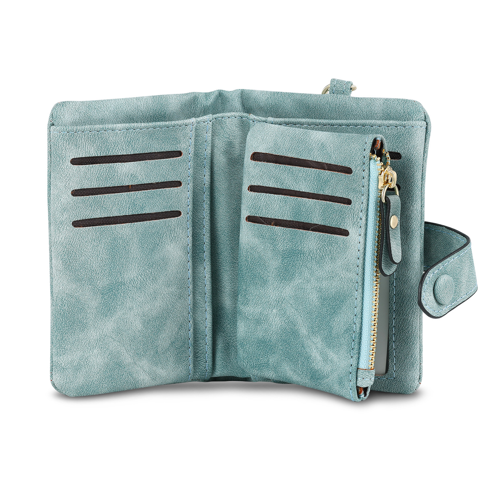 Portafoglio in PU pelle con 4 nomi & 2 testi & 1 foto personalizzati per mamma