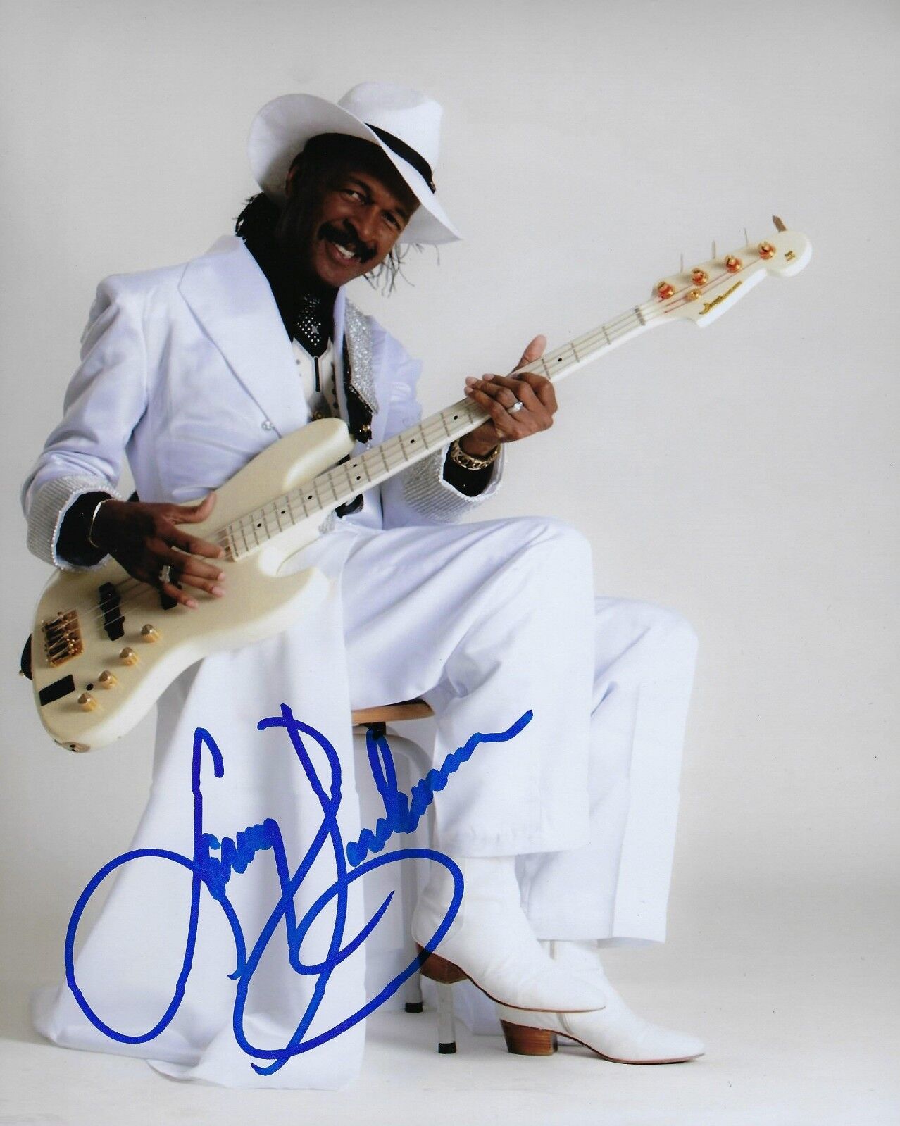 GFA Sly & the Family Stone * LARRY GRAHAM * Signed 8x10 Photo Poster painting AD3 COA