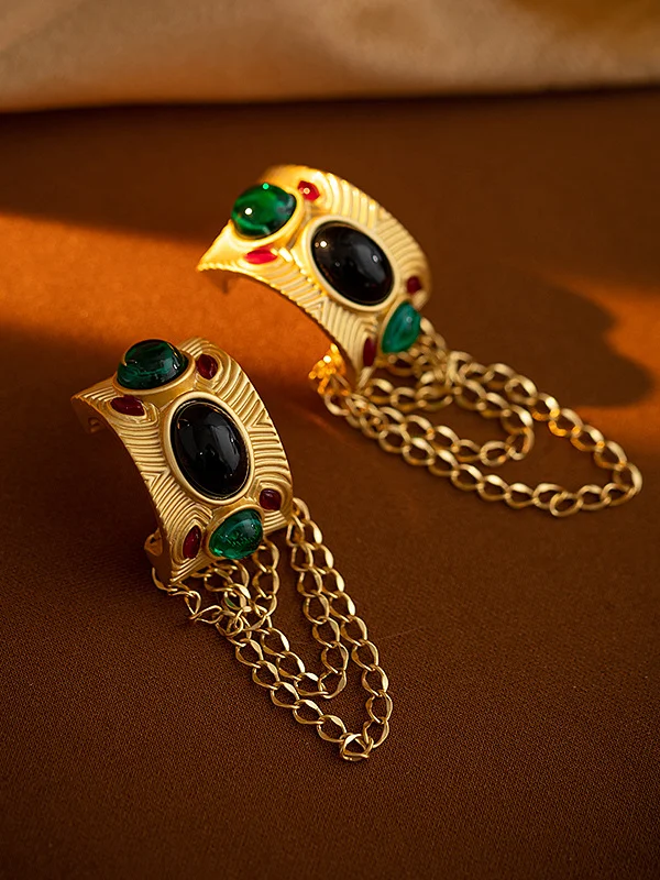 Chains Tasseled Earrings Accessories Eardrop