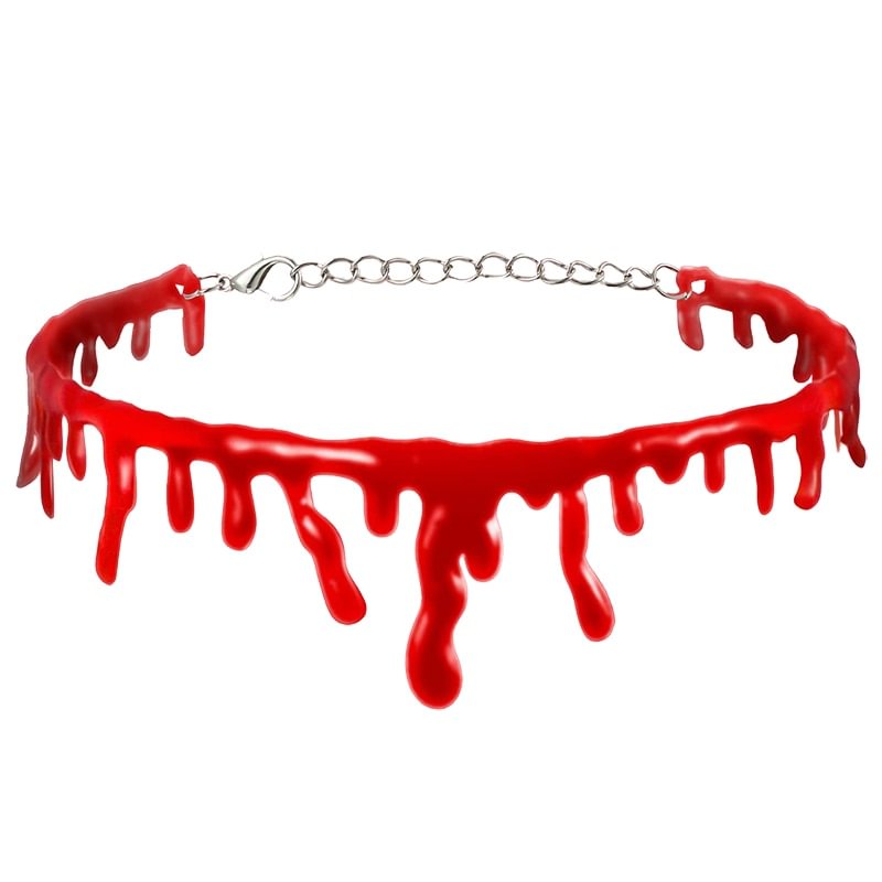 5pcs Halloween Decoration Horror Blood Drip Necklace | IFYHOME