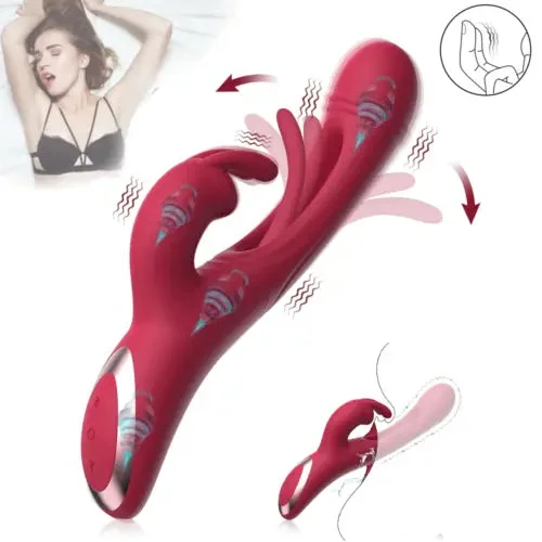 pornhint Pornhint Flapping Vibrator Rabbit Dildo Massager Tapping G-Spot Sex Toys for Women
