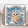 Diamond Painting-DIY Crystal Rhinestone Christmas Owl