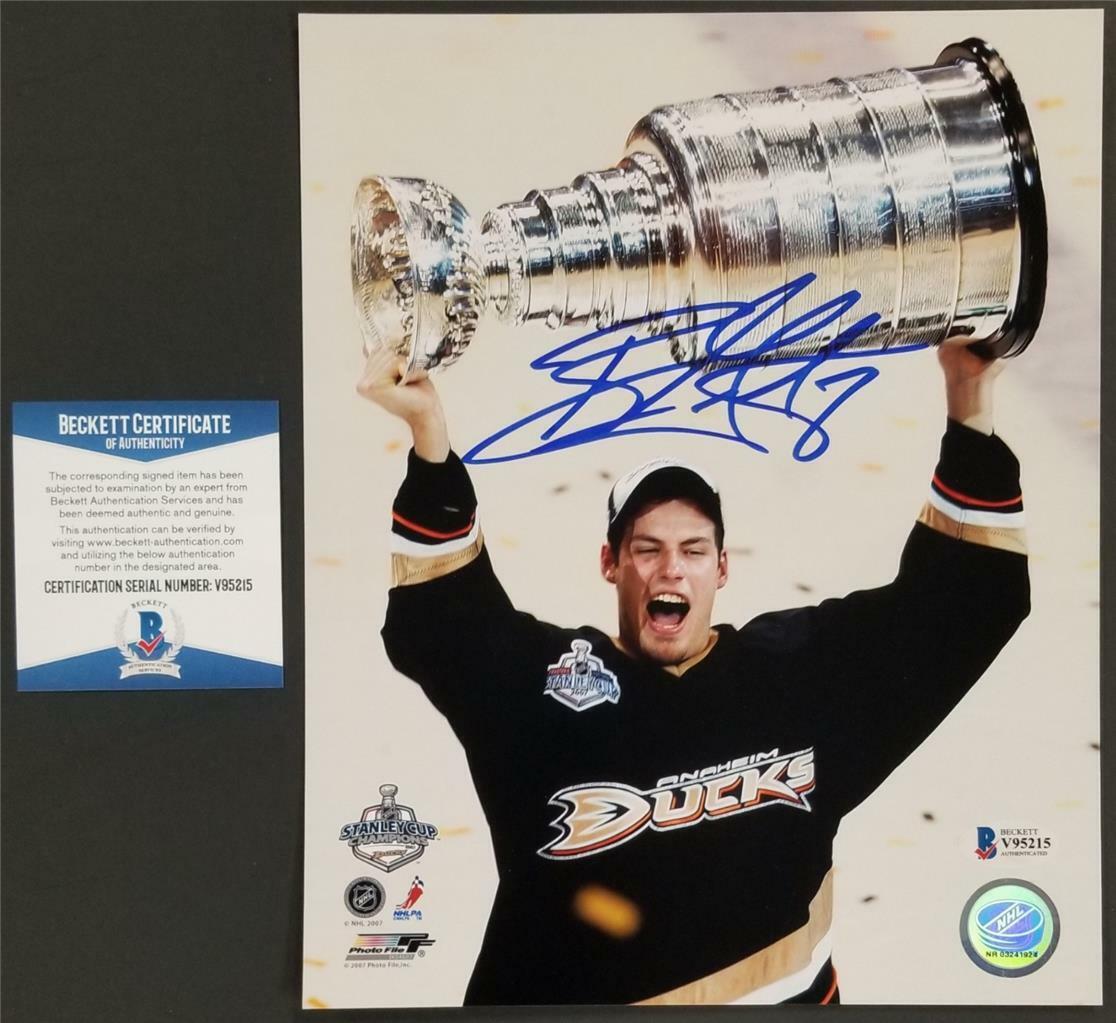 Ryan Getzlaf signed 8x10 Photo Poster painting Anaheim Ducks Stanley Cup Autograph ~ BAS COA