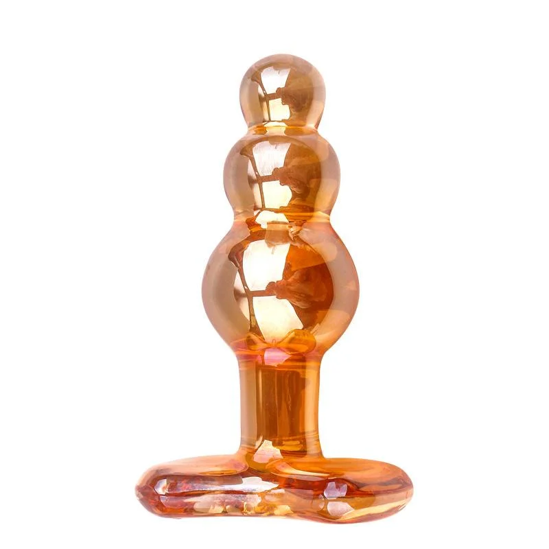 Glass Crystal Anal Plug Butt Plug Beads Anal Plug Sex Toys