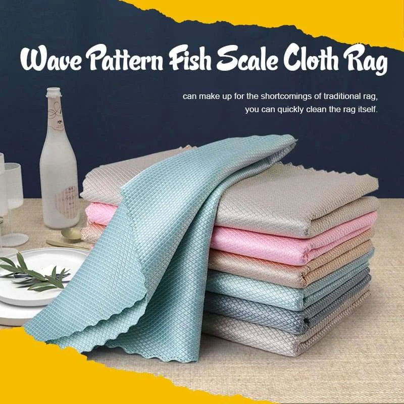 🔥  Hot Sale 🔥Fish Scale Microfiber Polishing Cleaning Cloth