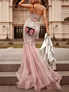 Sequined Embroidered Bandeau Maxi Dress
